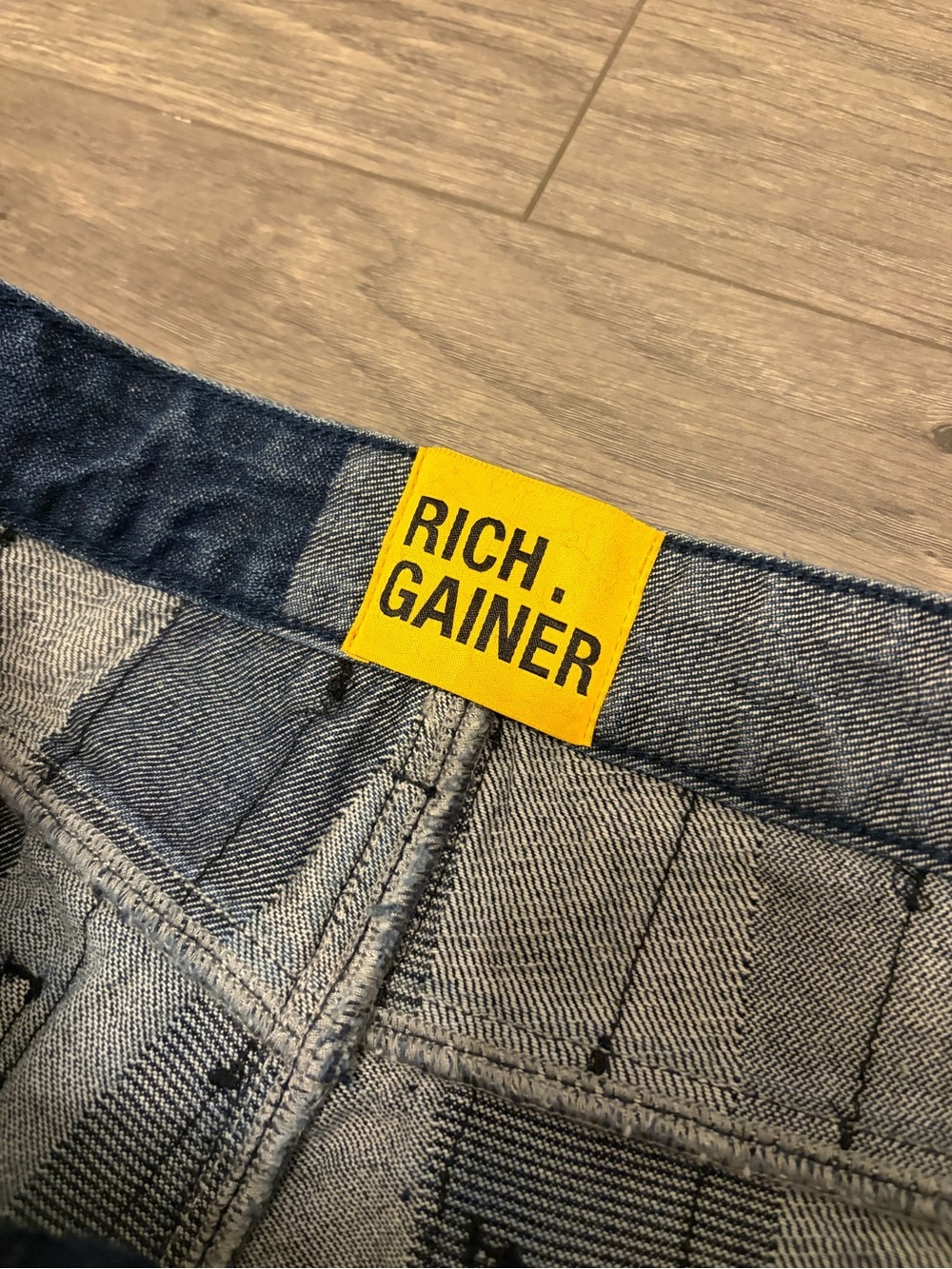 Rich gainer Men's Patchwork distressed Jeans image 4